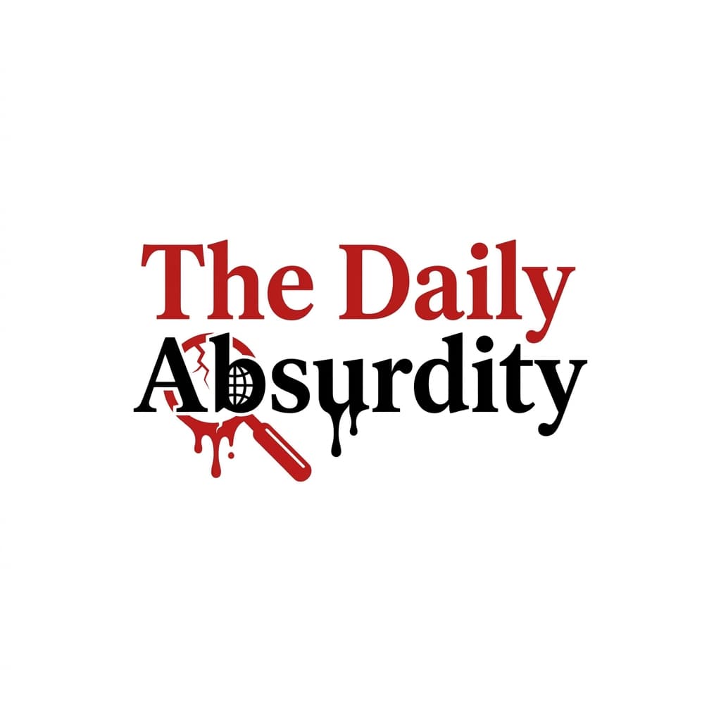 A satirical, dark-toned digital painting of three politicians in suits standing on a block of ice in a frozen Minnesota lake. They are being circled by sharks wearing suits and ties, holding oversized subpoenas. The sky is a dismal grey, and the politicians are looking at their own reflections in the ice rather than at the sharks. The style is sharp and cynical.