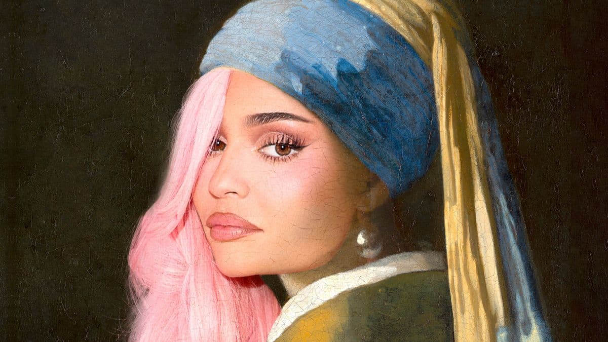 A high-fashion, surrealist depiction of a clinical factory line. Identical, porcelain-skinned socialites sit in velvet chairs while robotic arms with golden syringes polish their foreheads to a mirror-like shine. The background is a mix of a luxury boutique and a surgical theater, with cinematic, cold lighting and scattered gold coins.