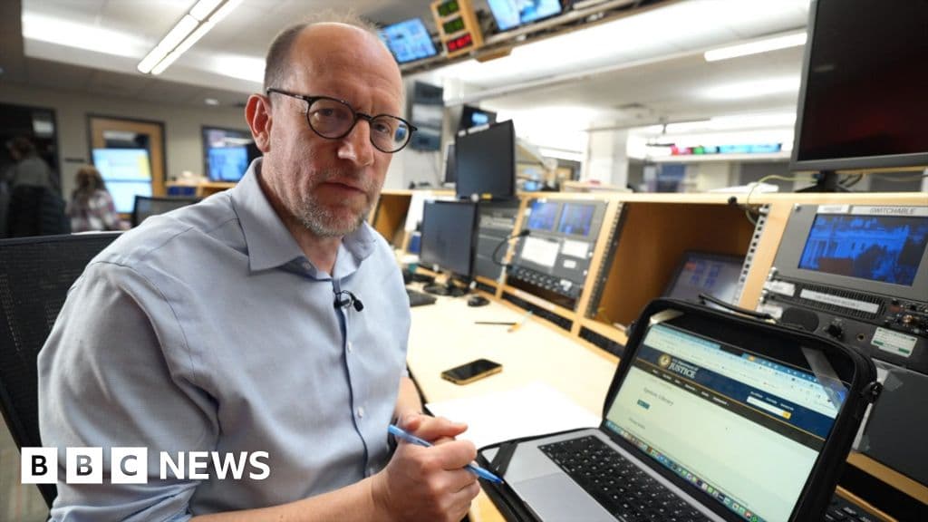 A gritty, dimly lit scene of a Department of Justice hallway, featuring a large metal file cabinet labeled 'CONFIDENTIAL' with a heavy, rusted padlock on it. A suit-wearing figure stands in the shadows, shredding paper.