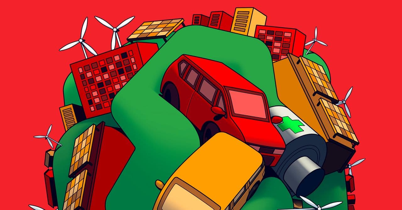 A hyper-realistic, dark-toned image of a massive, monolithic lithium battery cell towering over a desolate global landscape. The battery has subtle glowing circuitry that resembles a world map. In the foreground, faceless politicians from both East and West are seen kneeling or bowing toward the monolith, which is casting a cold, green neon shadow over a crumbling industrial factory. The atmosphere is thick with smog and cynicism.