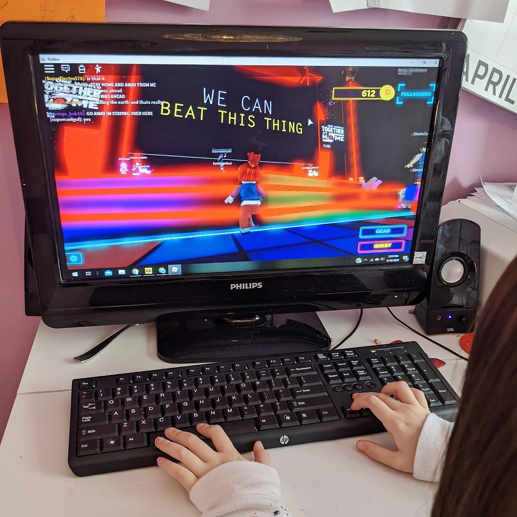 A moody, cynical illustration of a child sitting alone in a dark room, illuminated only by the harsh blue light of a computer screen, with shadowy, indistinct figures whispering from the monitor, style of high-contrast noir comic art.