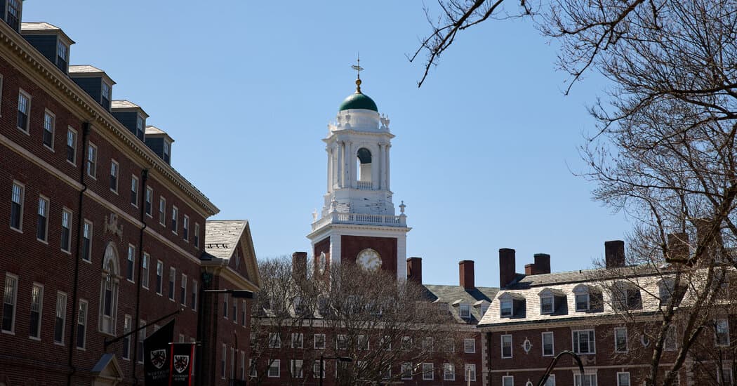 A satirical editorial illustration showing a massive, golden bulldozer with Donald Trump's signature golden hair and a red tie, smashing into a literal ivory tower that is constructed out of stacks of $100 bills and diplomas. In the windows of the tower, panicked professors in academic regalia are tossing out bags of money and protest signs. The sky is a cynical, dusty grey. High-contrast, sharp lines, in the style of a modern political cartoon with dark, acid-drenched coloring.