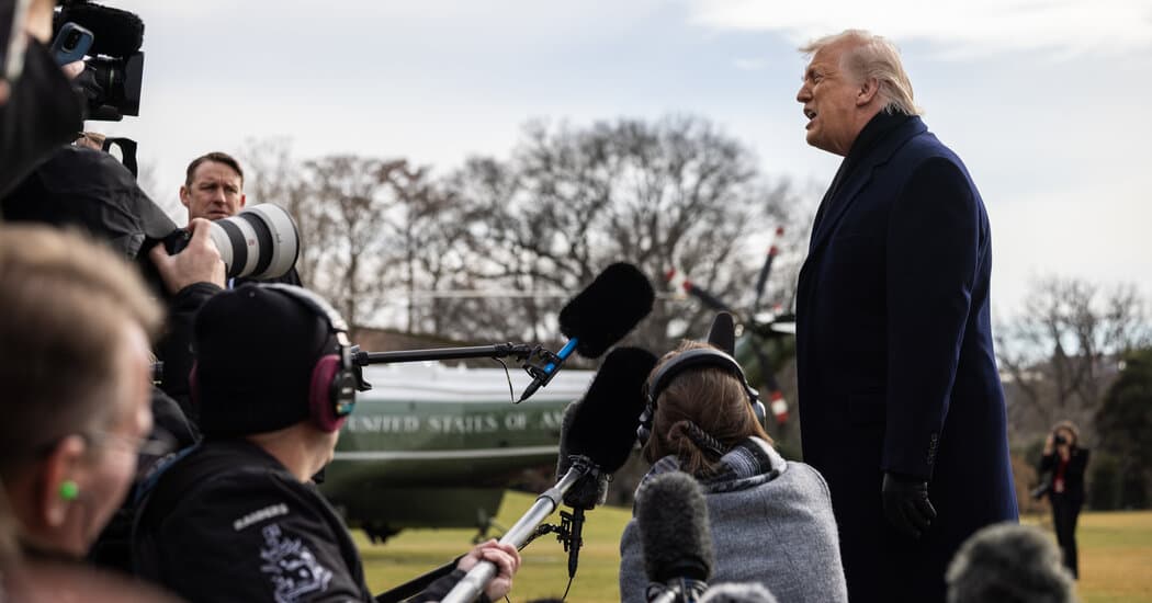 A satirical political cartoon of a giant orange-haired real estate developer trying to put a 'SOLD' sign on a massive iceberg, while a small group of annoyed Danish bureaucrats in suits throw tiny Lego bricks at him, set against a backdrop of a global trade map with 10% tax stickers everywhere, oil painting style with heavy shadows.