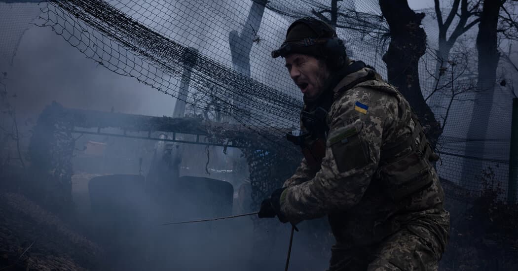 A satirical, surreal oil painting style. A long, polished mahogany conference table sits in the middle of a vast, hot desert with sand dunes. At the table, three figures in business suits are seated, but their heads are replaced by objects: a block of ice, a red stone, and a bald eagle. In the background, a mirage shimmers, showing a snowy, ruined city. The contrast between the luxury furniture and the empty desert is sharp.