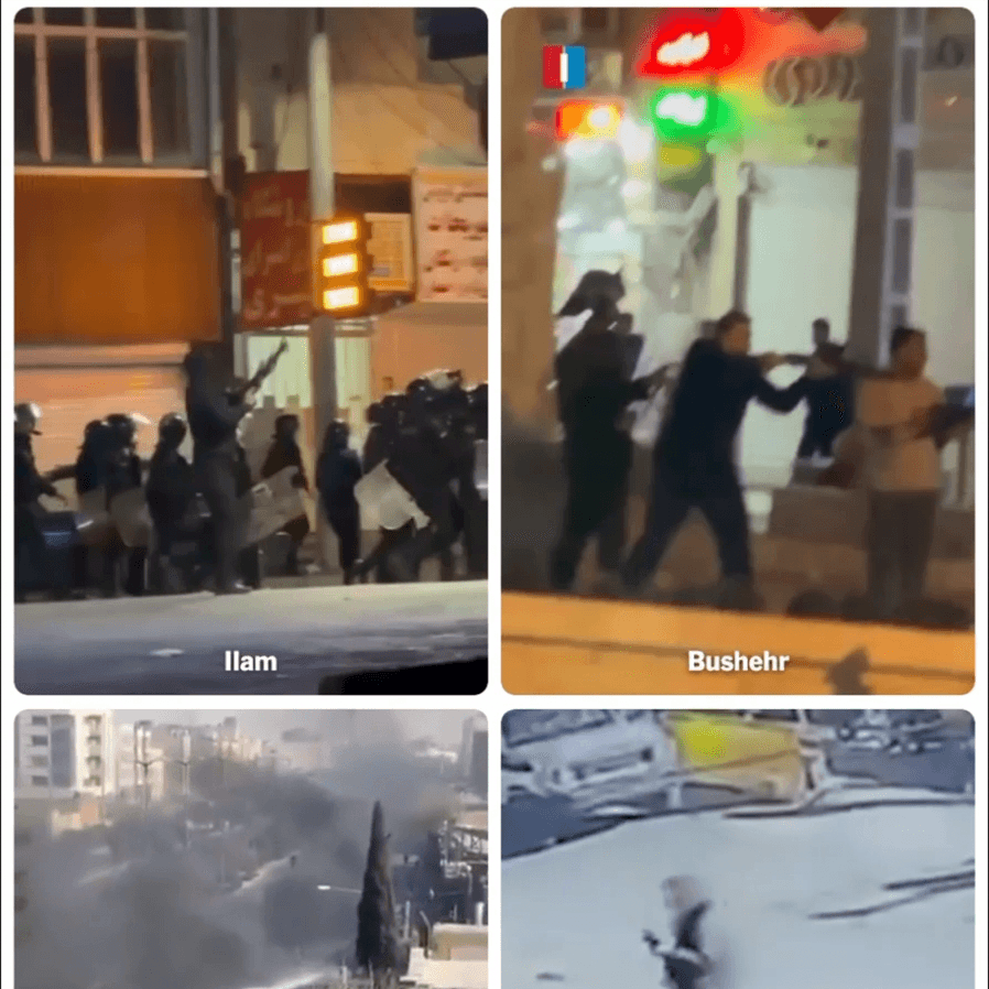 A gritty, monochromatic illustration of a fractured map of Iran, with red ink slowly seeping through the cracks like veins. In the center, a single shattered smartphone lens reflects a chaotic street scene, symbolizing the digital witnessing of the crackdown. The style should be somber, editorial, and stark.