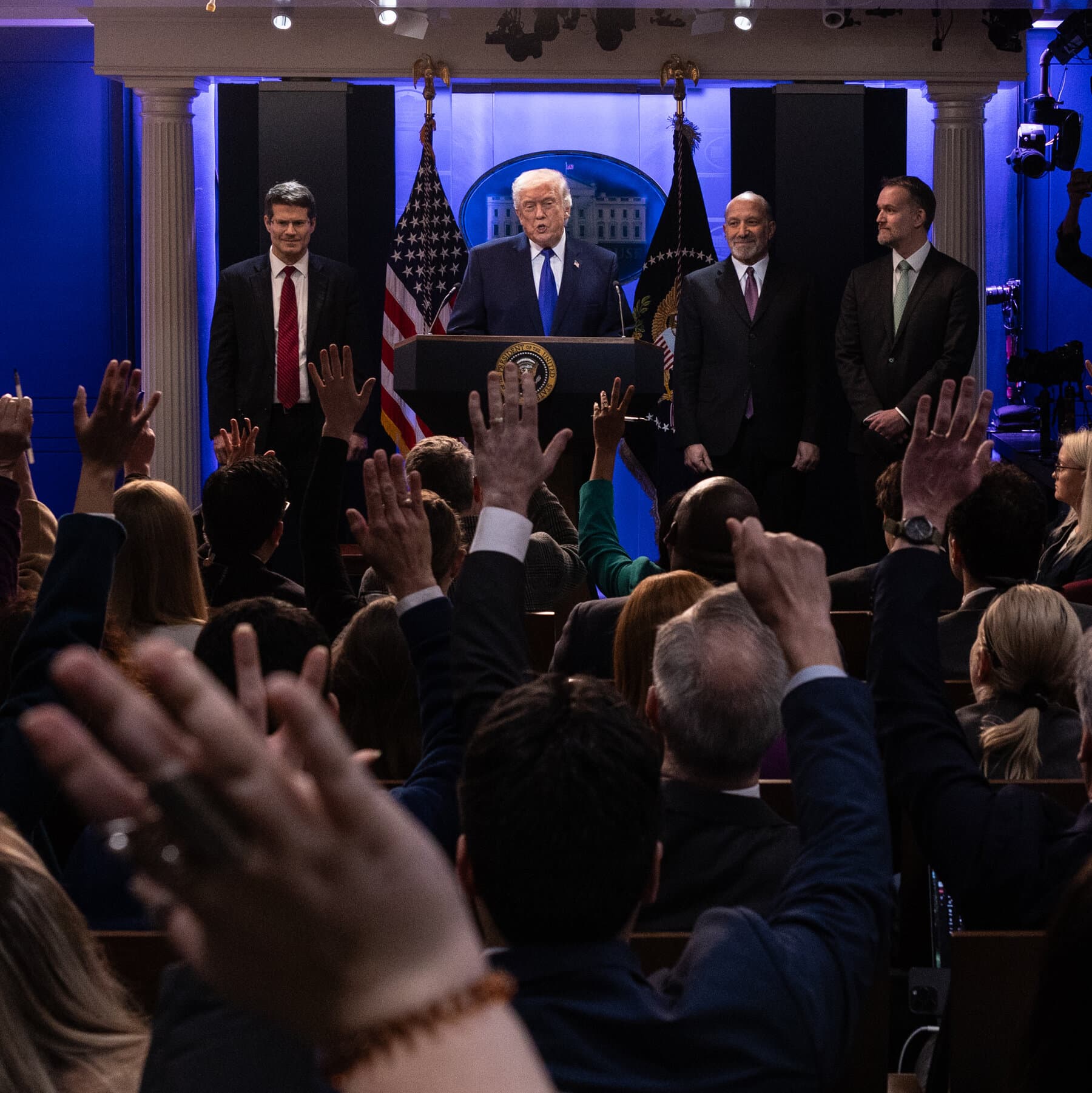 A gritty, high-contrast illustration in the style of a political cartoon. A group of confused, faceless European bureaucrats in expensive suits standing in a circle, looking at a piece of paper on the ground. In the background, a large, crumbling stone courthouse. The sky is grey and stormy. No text.