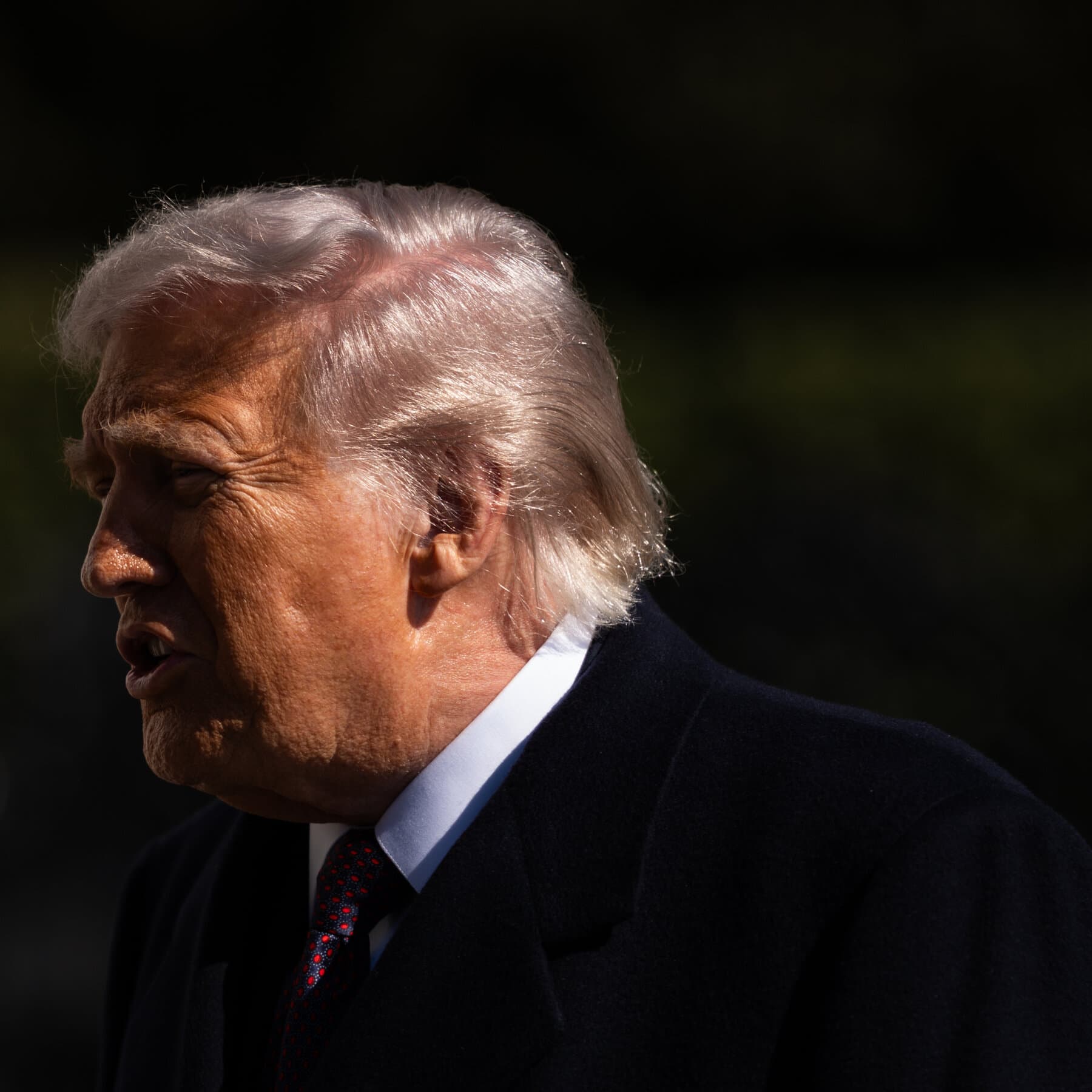 A surreal, shadowy theater stage where a single spotlight shines on an empty golden chair. In the background, vague, dark silhouettes of unknown figures are whispering behind a heavy velvet curtain. The atmosphere is smoky, dusty, and theatrical. No text.