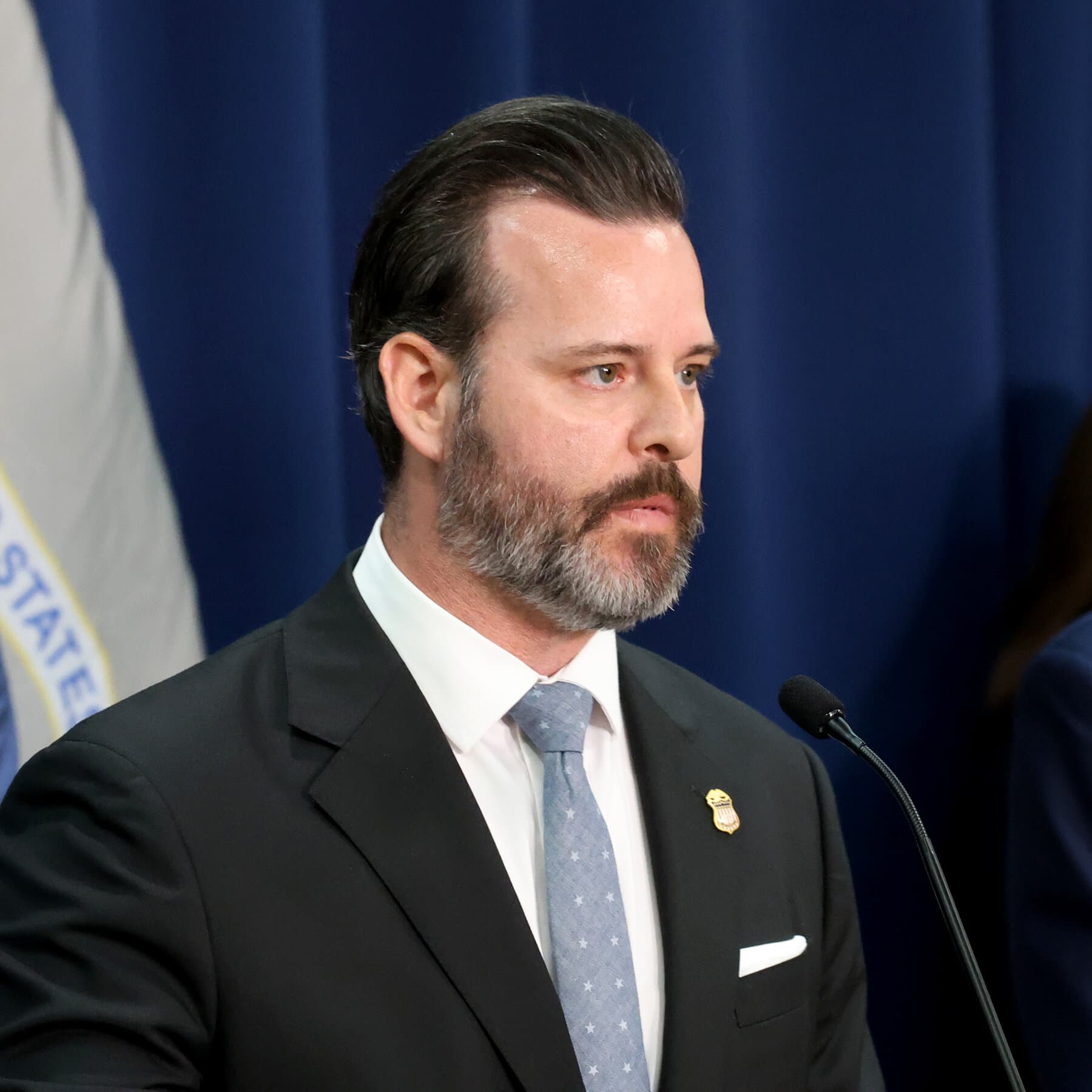 A satirical, abstract illustration of a giant, crumbling gavel crashing down into the Caribbean sea, splashing water everywhere but hitting nothing. On the shore, men in suits watch through binoculars. The style should be gritty, cynical, and slightly distorted like a political cartoon.