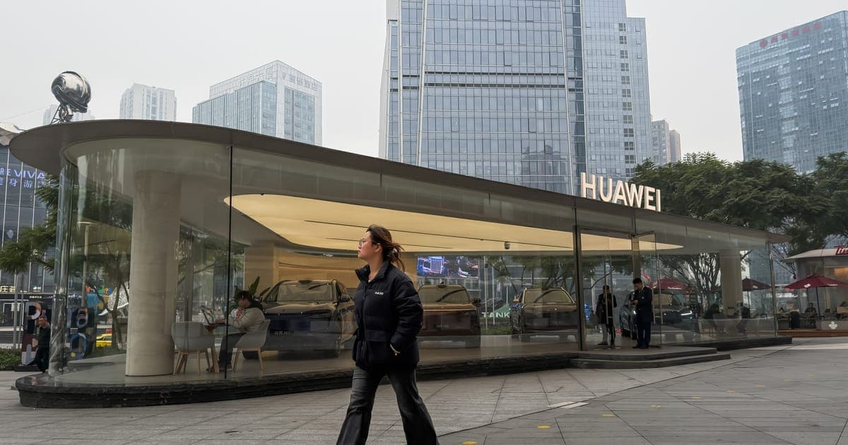 A hyper-realistic, dark satirical illustration showing a giant, rusty EU bureaucratic stamp battling a massive, neon-lit Chinese surveillance dragon, both entangled in a web of ethernet cables and red tape, set against a backdrop of a crumbling digital map.